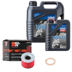 Wartungsset Ölwechsel, LIQUI MOLY Motorbike Öl 4Takt mineralisch