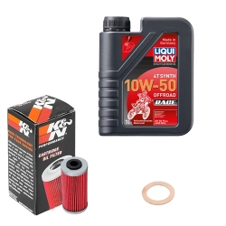 Wartungsset Ölwechsel, LIQUI MOLY Motorbike Öl 4Takt vollsytnth.