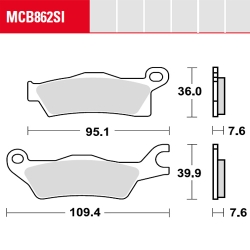 Bremsbelag TRW / Lucas MCB862SI