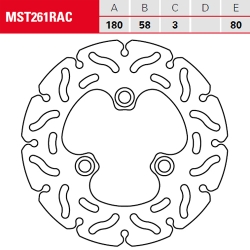 Bremsscheibe TRW / Lucas MST261RAC