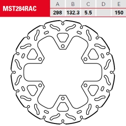 Bremsscheibe TRW / Lucas MST284RAC