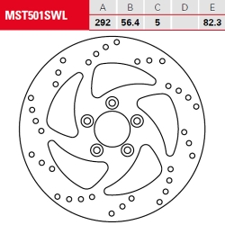 Bremsscheibe TRW / Lucas MST501SWL