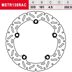 Bremsscheibe TRW / Lucas MSTR138RAC