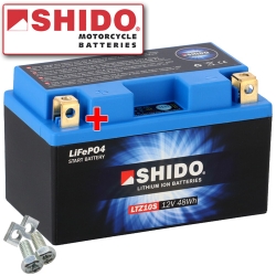 Batterie Shido Lithium LTZ10S / YTZ10S Maße: 150x87x93 für BMW S1000 RR Baujahr 2013 12V/9,1AH 