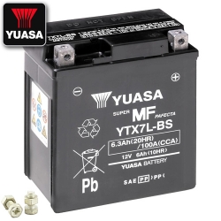 YUASA YTX7L-BS 12V 6Ah 100 CCA Activated Battery For Motorcycle And Scooter – Made In Japan