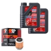 Wartungsset Ölwechsel, LIQUI MOLY Motorbike Öl 4Takt vollsytnth.