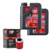 Wartungsset Ölwechsel, LIQUI MOLY Motorbike Öl 4Takt vollsytnth.