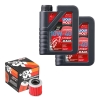 Wartungsset Ölwechsel, LIQUI MOLY Motorbike Öl 4Takt vollsytnth.