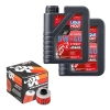 Wartungsset Ölwechsel, LIQUI MOLY Motorbike Öl 4Takt vollsytnth.