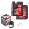 Wartungsset Ölwechsel, LIQUI MOLY Motorbike Öl 4Takt vollsytnth.